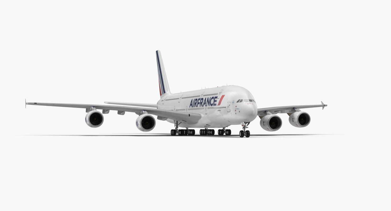 Airbus A380 1000 Air France 3D